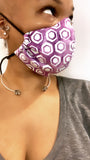 Purple Hex Washable Face Masks