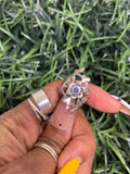 Vintage Sterling Silver Floral Ring (Size 6 3/4)
