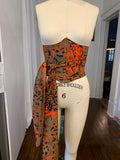 Adjustable Corset Belt in Tribal Camo