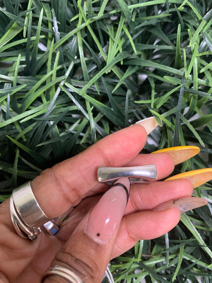 Sterling Silver Wavy Stackable Ring (Size 6)