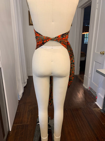 Adjustable Corset Belt in Tribal Camo