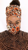 Brownstone Washable Face Masks+Headwrap