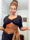 Adjustable Corset Belt in Tribal Camo