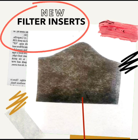 20 Precut Polypropylene Single Use Nonwoven Filter Inserts for Face Masks