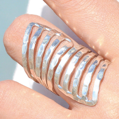 Sterling SilverAdjustable Wrap Handmade Ring