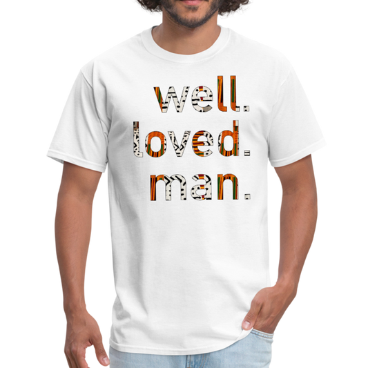 Cream Multi Mudcloth Men's T-Shirt - white