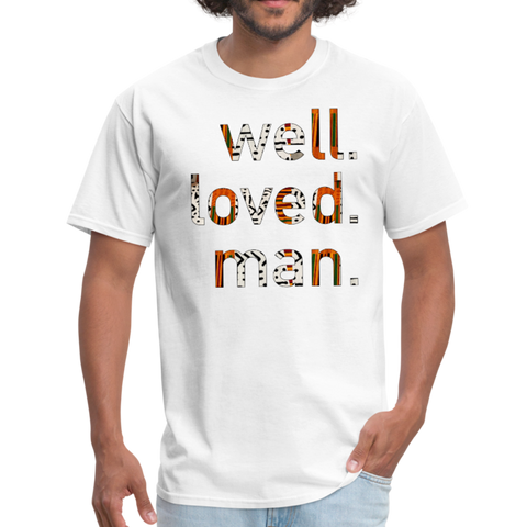 Cream Multi Mudcloth Men's T-Shirt - white