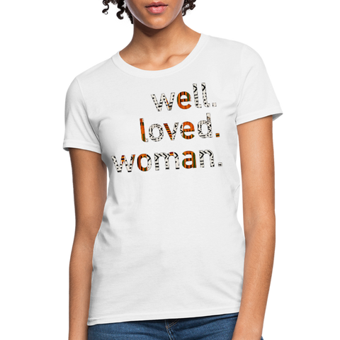 Cream Multi Mudcloth Women's T-Shirt - white