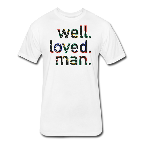 Well Loved Man Fitted Cotton/Poly T-Shirt - white