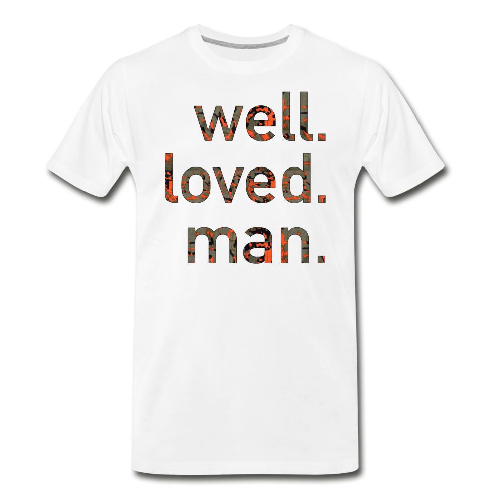 Tribal Camo Men's Premium T-Shirt - white