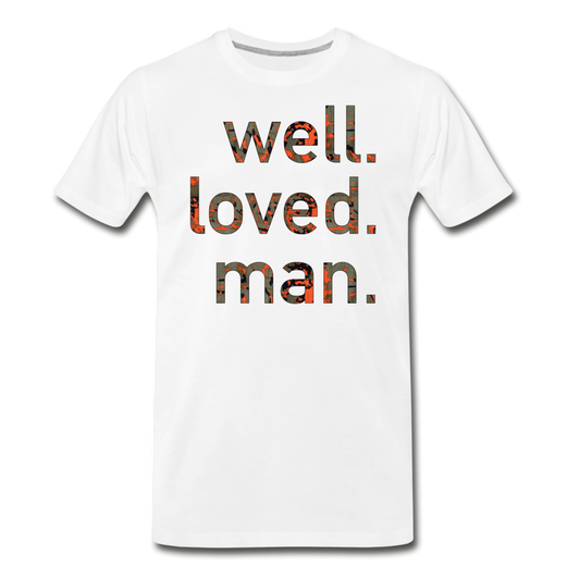 Tribal Camo Men's Premium T-Shirt - white