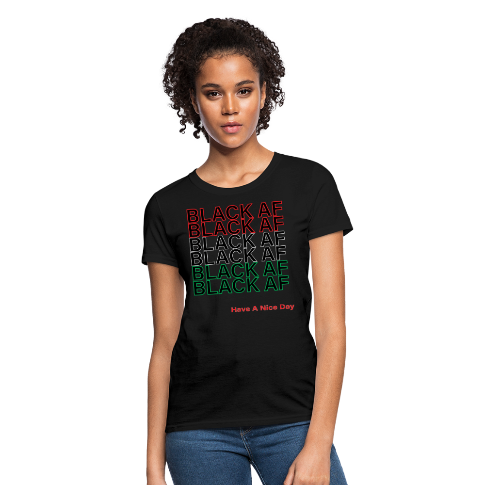 Black AF Women's T-Shirt - black