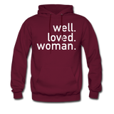 Well Loved Woman Unisex Hoodie - burgundy