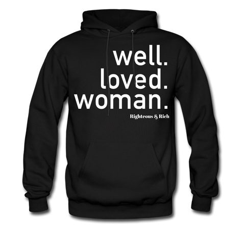 Well Loved Woman Hoodie UNISEX - black