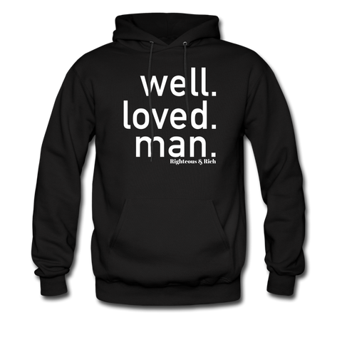 Well Loved Man Hoodie - black