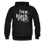 Free Black Man Hoodie - black