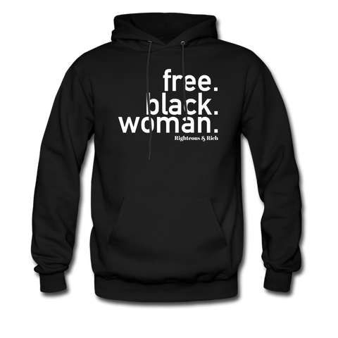 Free Black Woman Hoodie UNISEX - black