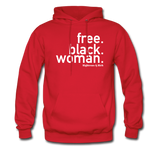 Free Black Woman Hoodie UNISEX - red
