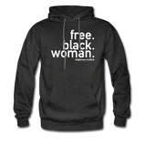 Free Black Woman Hoodie UNISEX - charcoal grey