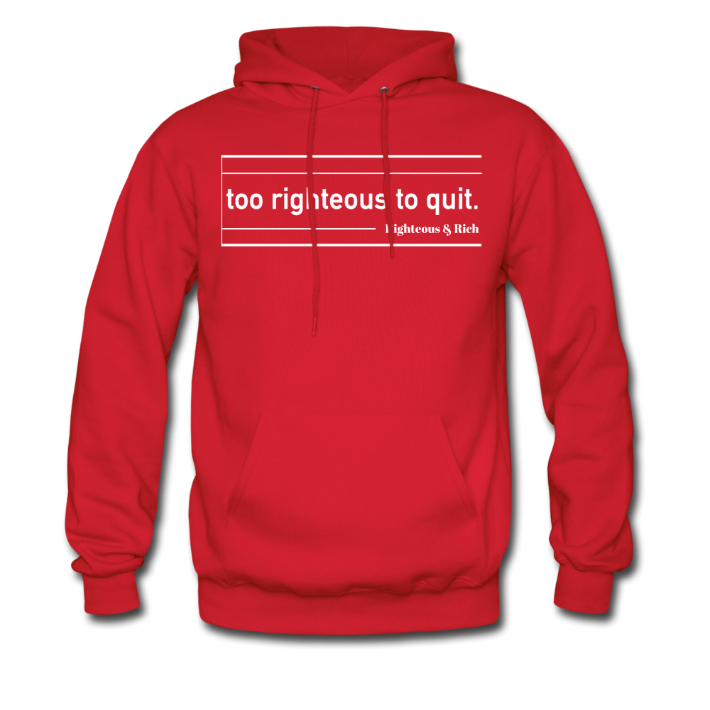 Too Righteous UNISEX Hoodie - red