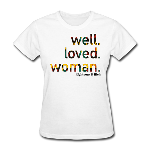 Ghanaian Kente Women's T-Shirt - white