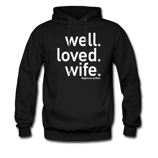 Well Loved Wife Unisex  Hoodie - black