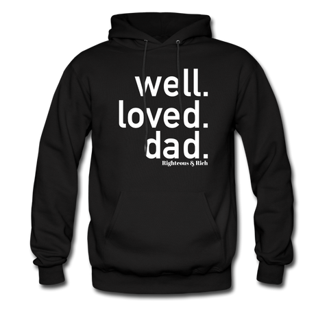 Well Loved Dad Men's Hoodie - black