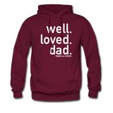 Well Loved Dad Men's Hoodie - burgundy