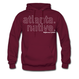 Atlanta Native Hoodie UNISEX - burgundy