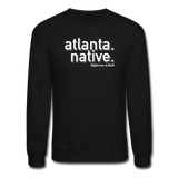 3D Atlanta Native Crewneck Sweatshirt(smaller graphic) - black