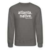 3D Atlanta Native Crewneck Sweatshirt(smaller graphic) - asphalt gray