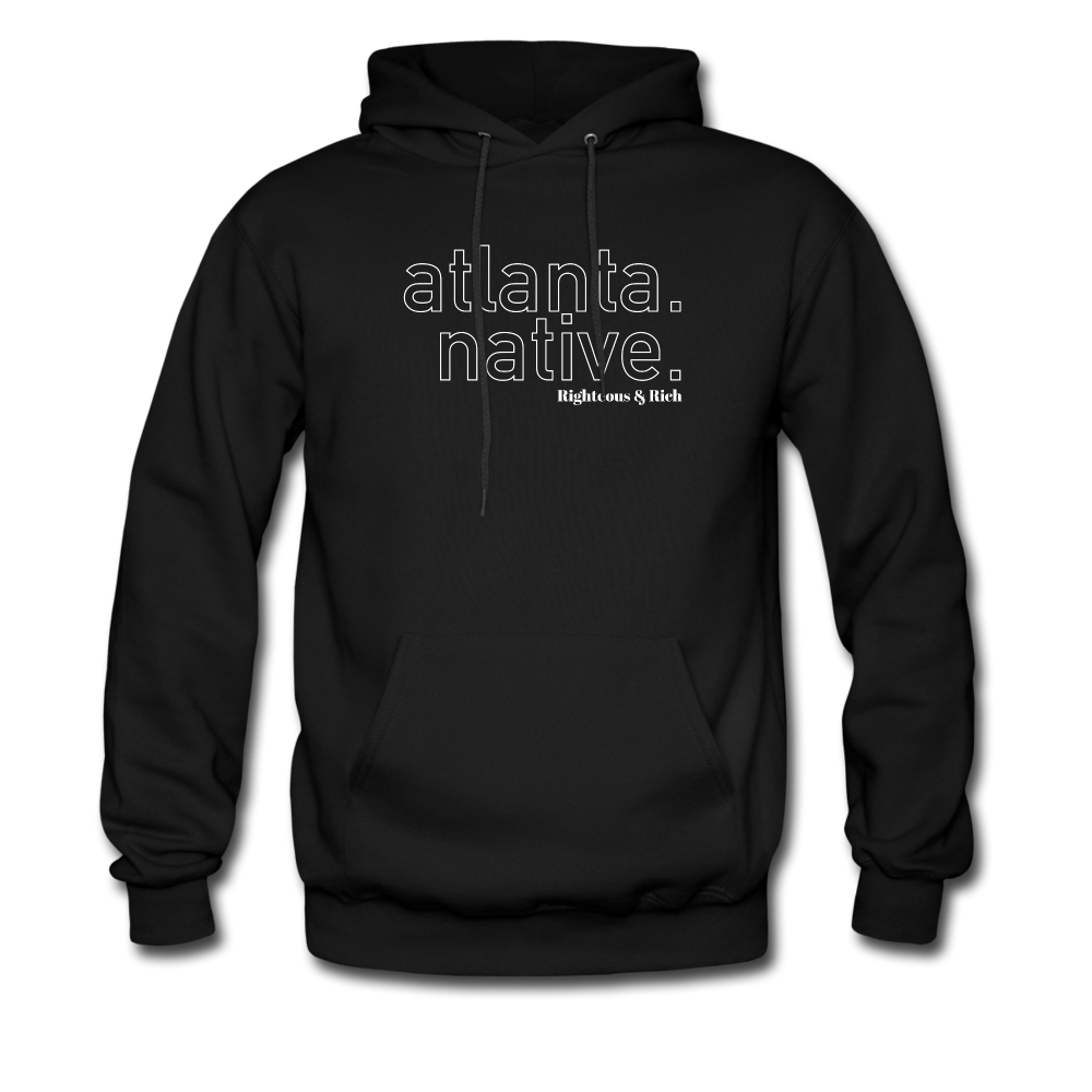 Atlanta Native Hoodie UNISEX(smaller graphic) - black