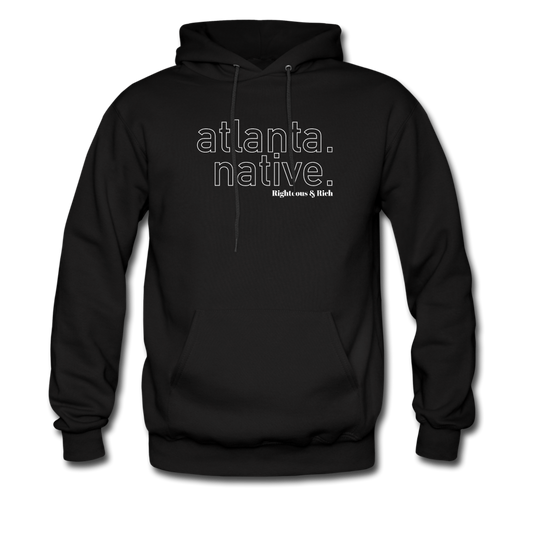 Atlanta Native Hoodie UNISEX(smaller graphic) - black