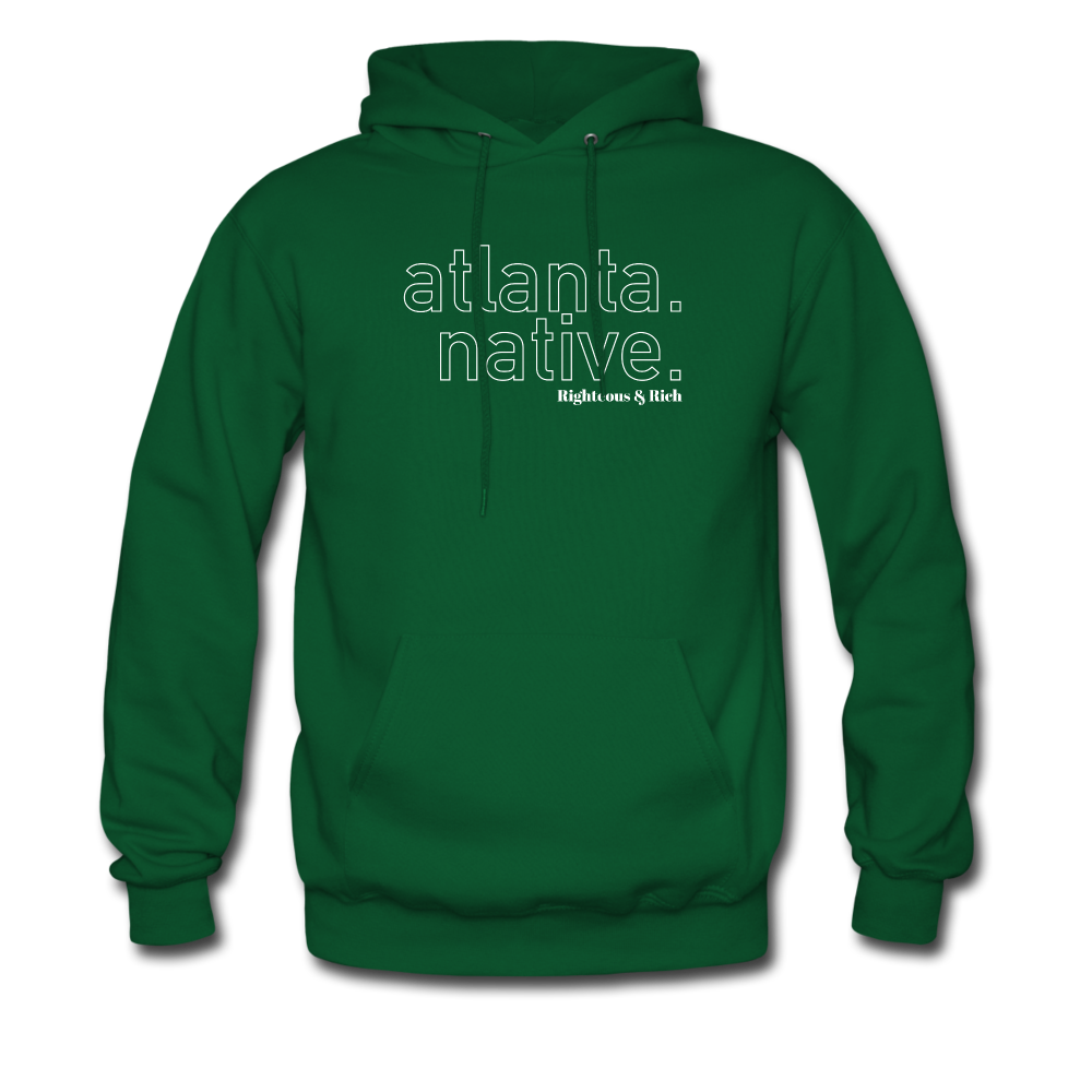 Atlanta Native Hoodie UNISEX(smaller graphic) - forest green