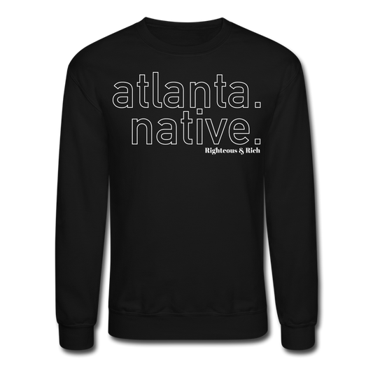 Atlanta Native Crewneck Sweatshirt UNISEX - black