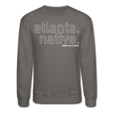 Atlanta Native Crewneck Sweatshirt UNISEX - asphalt gray
