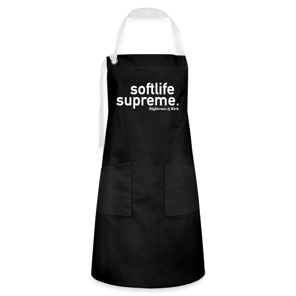 Softlife Supreme Artisan Apron - black/white