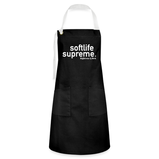 Softlife Supreme Artisan Apron - black/white